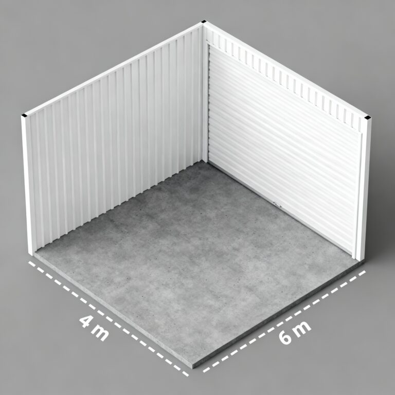 6 x 4 meters Storage facility